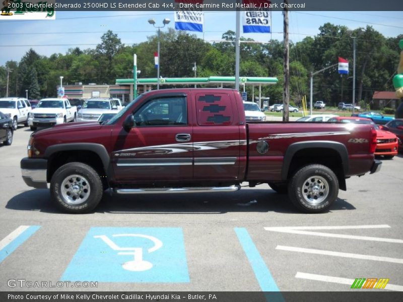 Dark Carmine Red Metallic / Dark Charcoal 2003 Chevrolet Silverado 2500HD LS Extended Cab 4x4