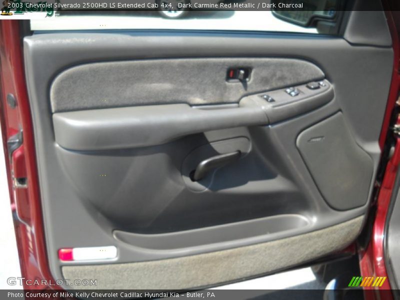 Dark Carmine Red Metallic / Dark Charcoal 2003 Chevrolet Silverado 2500HD LS Extended Cab 4x4