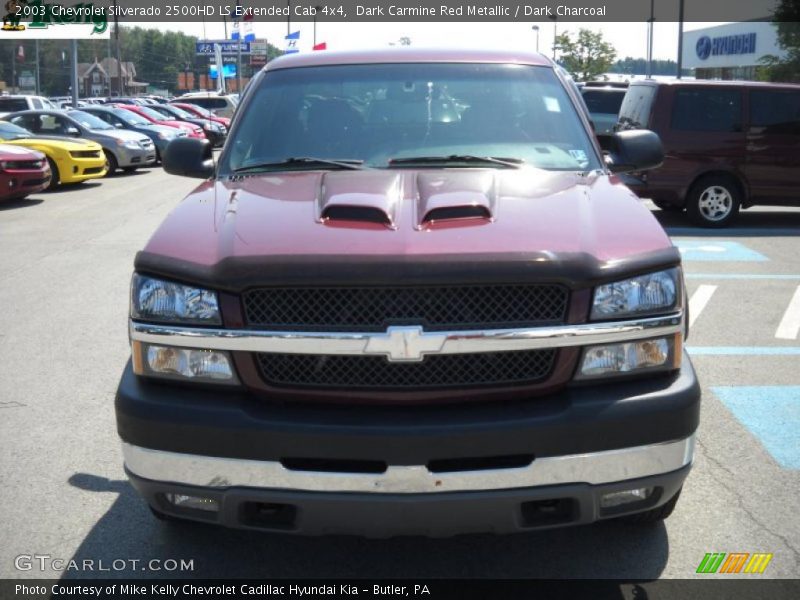 Dark Carmine Red Metallic / Dark Charcoal 2003 Chevrolet Silverado 2500HD LS Extended Cab 4x4