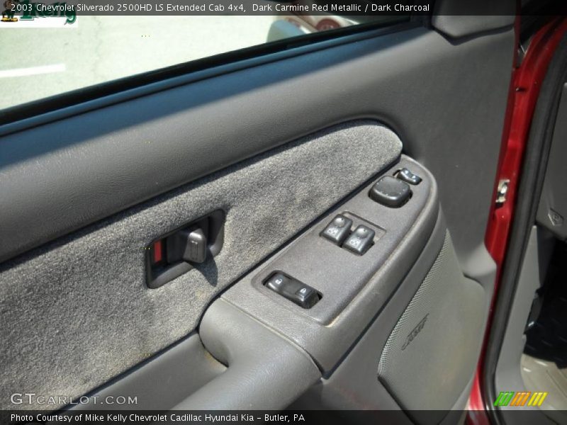 Dark Carmine Red Metallic / Dark Charcoal 2003 Chevrolet Silverado 2500HD LS Extended Cab 4x4