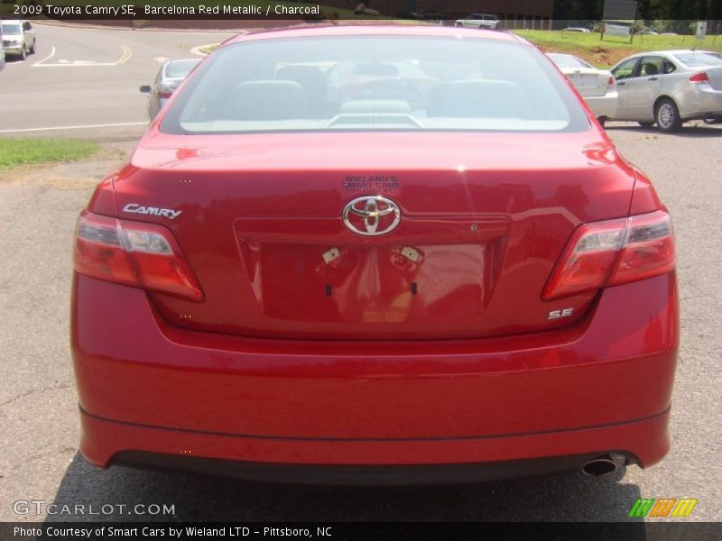 Barcelona Red Metallic / Charcoal 2009 Toyota Camry SE
