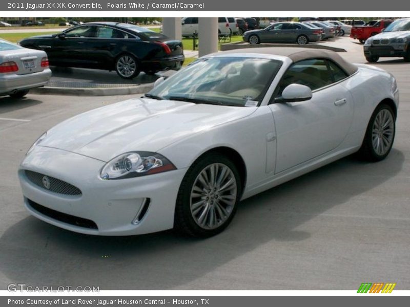Polaris White / Caramel/Caramel 2011 Jaguar XK XK Convertible