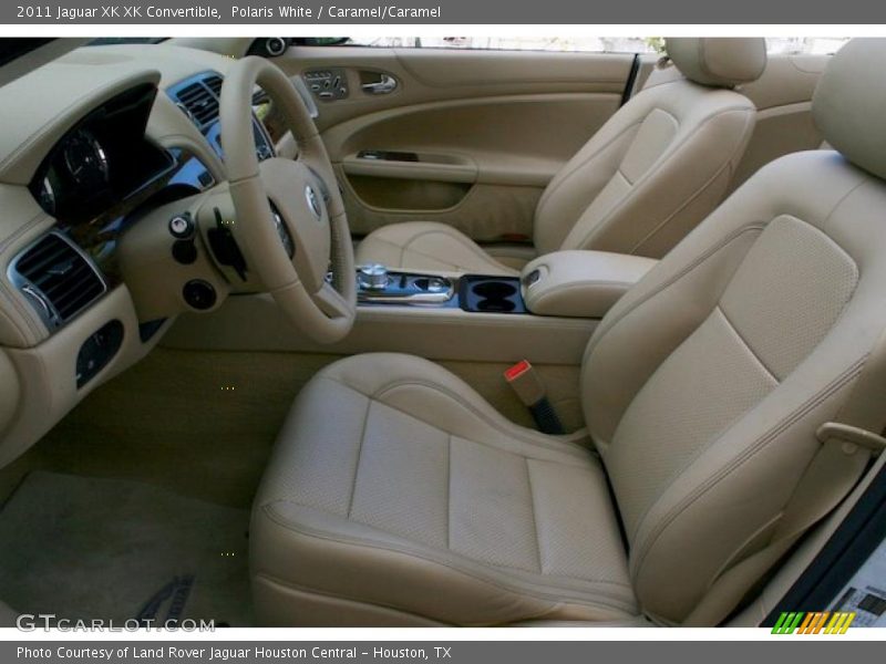 Polaris White / Caramel/Caramel 2011 Jaguar XK XK Convertible