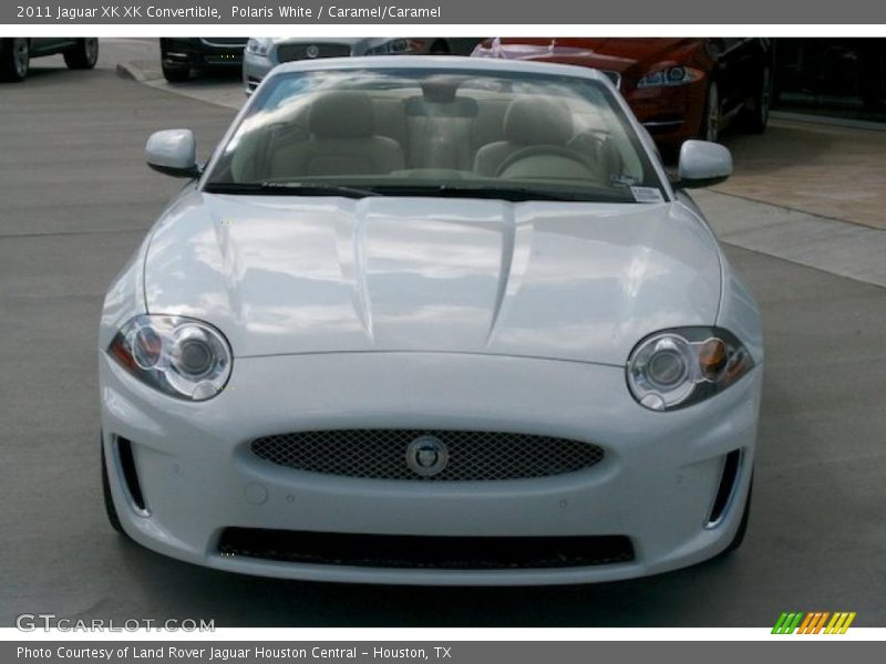 Polaris White / Caramel/Caramel 2011 Jaguar XK XK Convertible