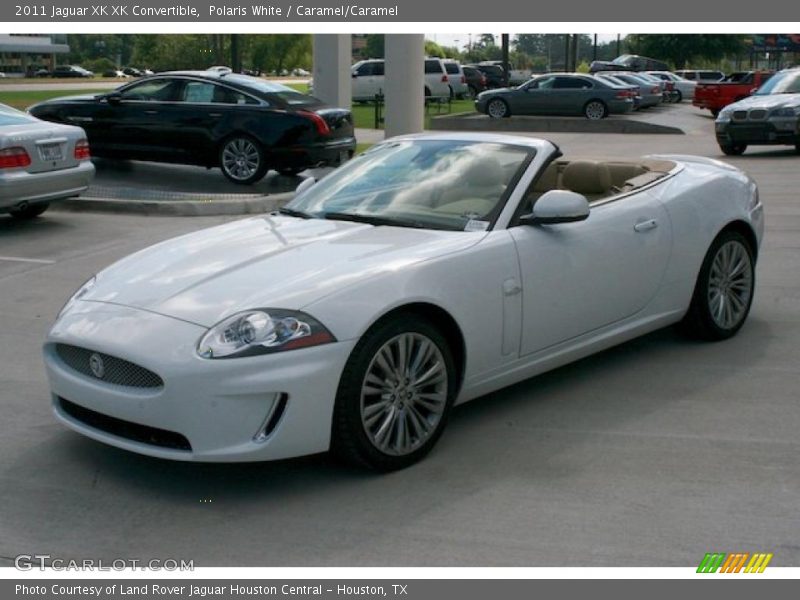 Polaris White / Caramel/Caramel 2011 Jaguar XK XK Convertible