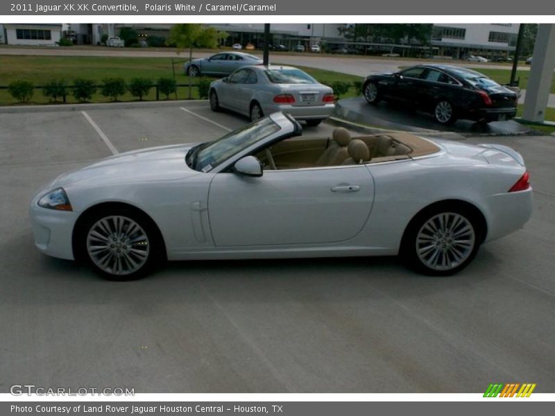 Polaris White / Caramel/Caramel 2011 Jaguar XK XK Convertible
