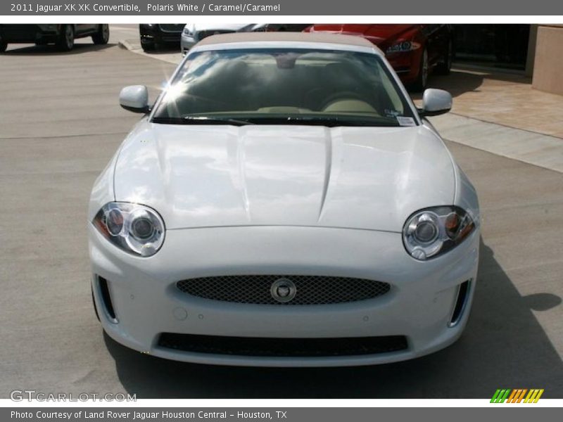 Polaris White / Caramel/Caramel 2011 Jaguar XK XK Convertible