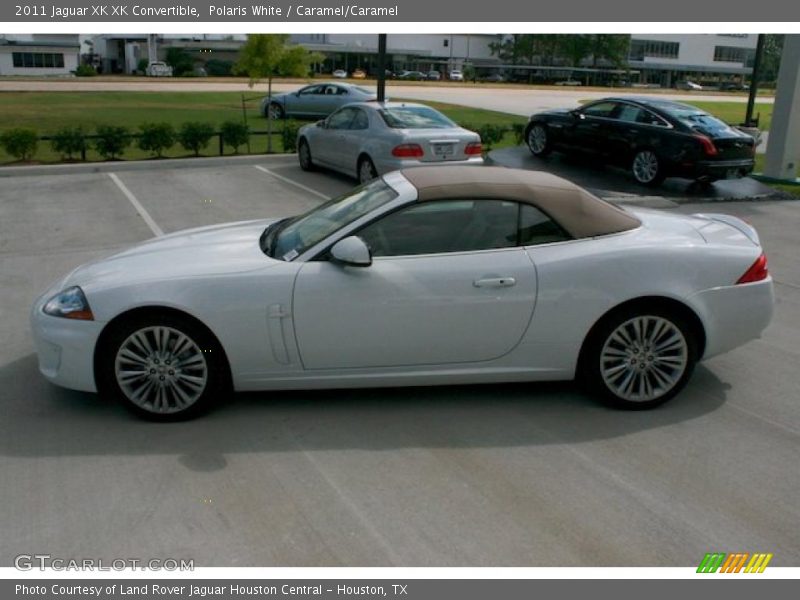 Polaris White / Caramel/Caramel 2011 Jaguar XK XK Convertible