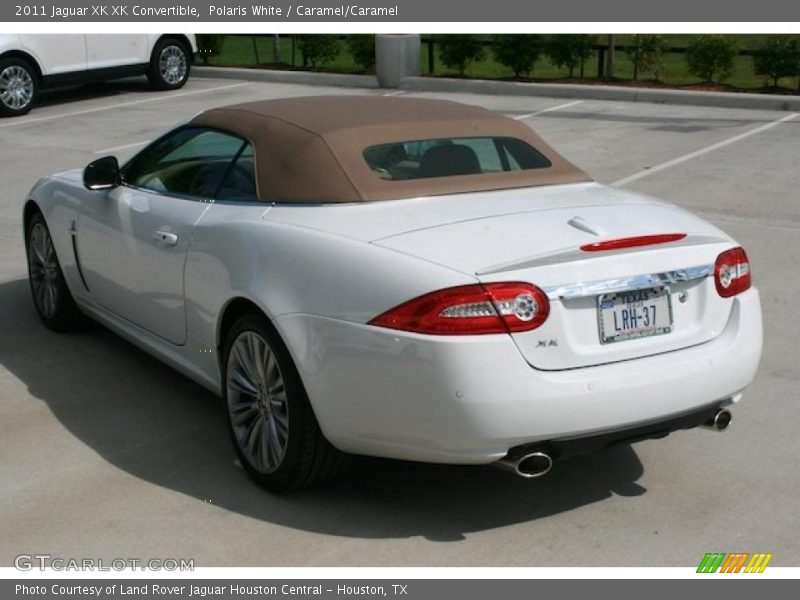 Polaris White / Caramel/Caramel 2011 Jaguar XK XK Convertible