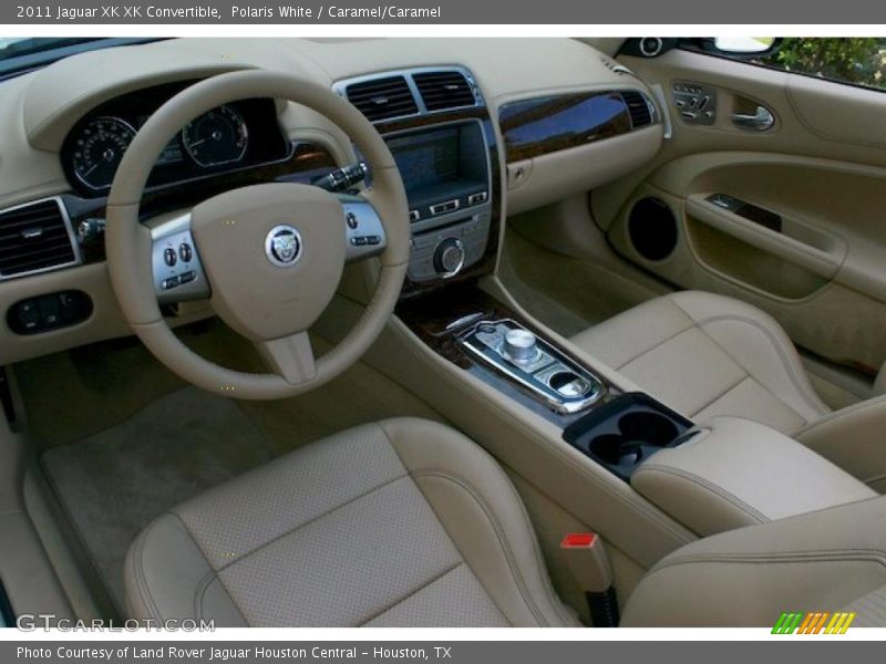 Polaris White / Caramel/Caramel 2011 Jaguar XK XK Convertible