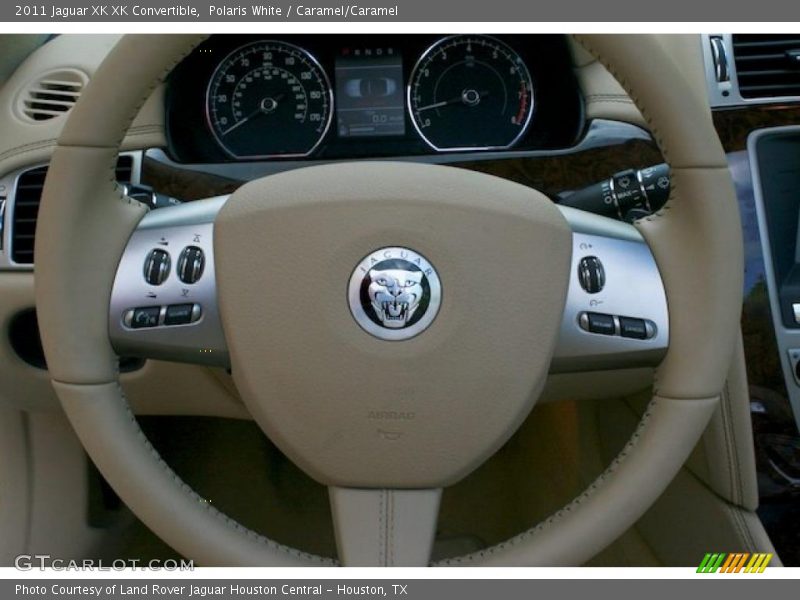 Polaris White / Caramel/Caramel 2011 Jaguar XK XK Convertible