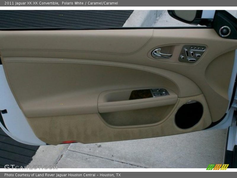 Polaris White / Caramel/Caramel 2011 Jaguar XK XK Convertible