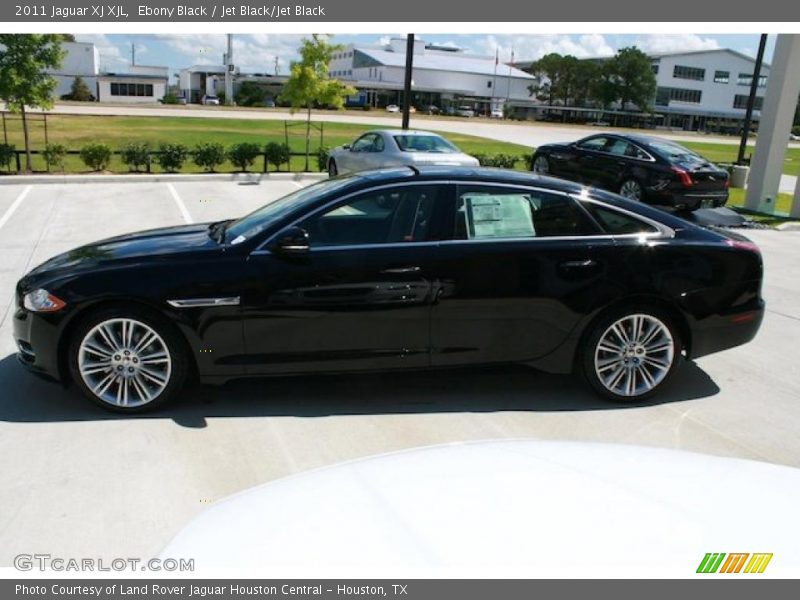 Ebony Black / Jet Black/Jet Black 2011 Jaguar XJ XJL