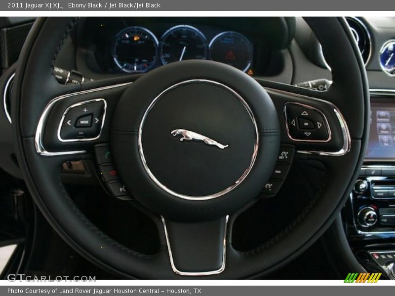 Ebony Black / Jet Black/Jet Black 2011 Jaguar XJ XJL