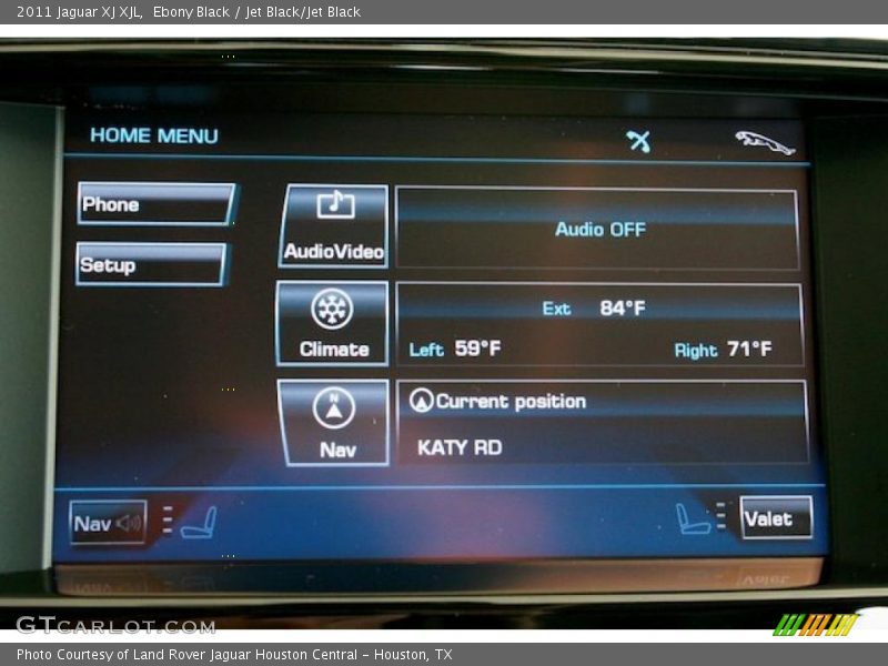 Ebony Black / Jet Black/Jet Black 2011 Jaguar XJ XJL