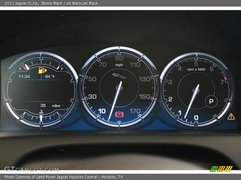 Ebony Black / Jet Black/Jet Black 2011 Jaguar XJ XJL