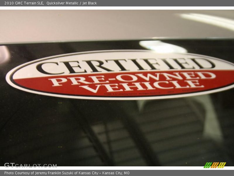 Quicksilver Metallic / Jet Black 2010 GMC Terrain SLE