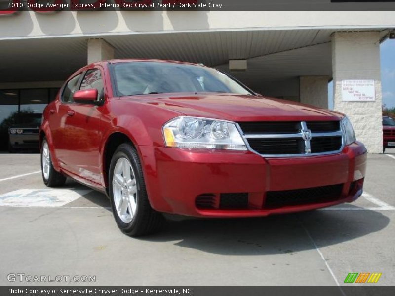Inferno Red Crystal Pearl / Dark Slate Gray 2010 Dodge Avenger Express