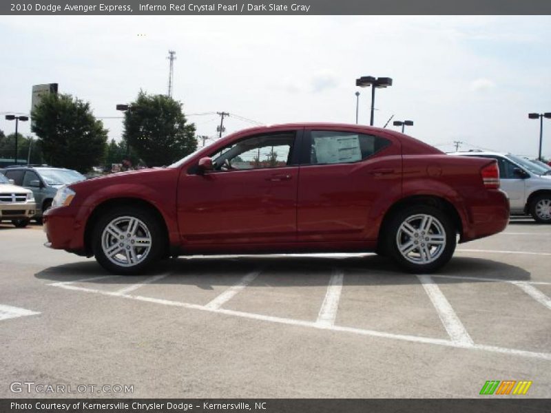 Inferno Red Crystal Pearl / Dark Slate Gray 2010 Dodge Avenger Express