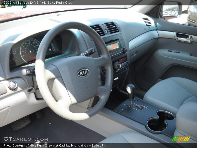 Spicy Red / Gray 2009 Kia Borrego LX V6 4x4