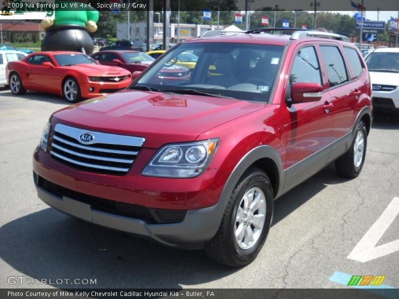 Spicy Red / Gray 2009 Kia Borrego LX V6 4x4