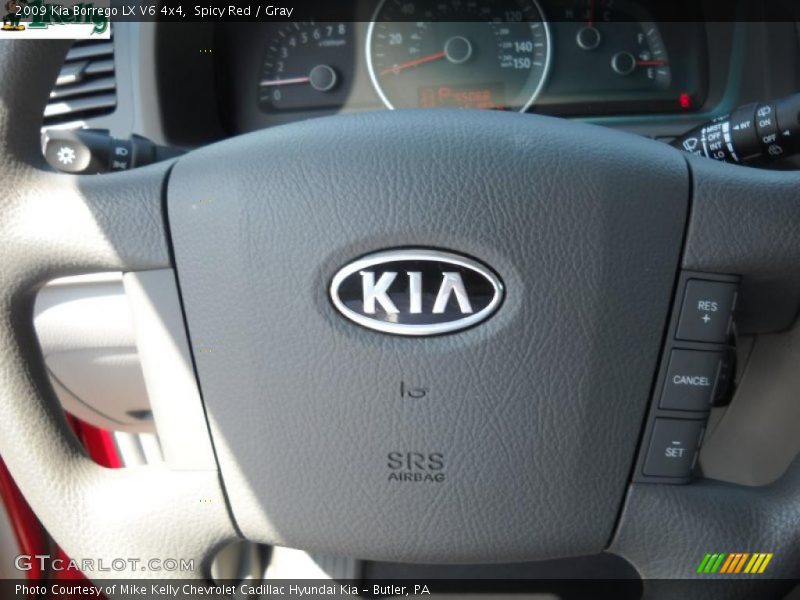 Spicy Red / Gray 2009 Kia Borrego LX V6 4x4