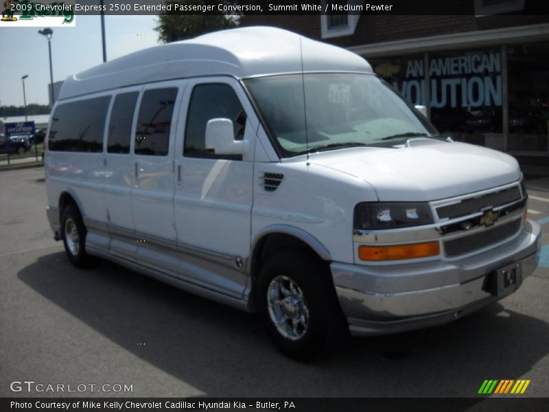 Summit White / Medium Pewter 2009 Chevrolet Express 2500 Extended Passenger Conversion
