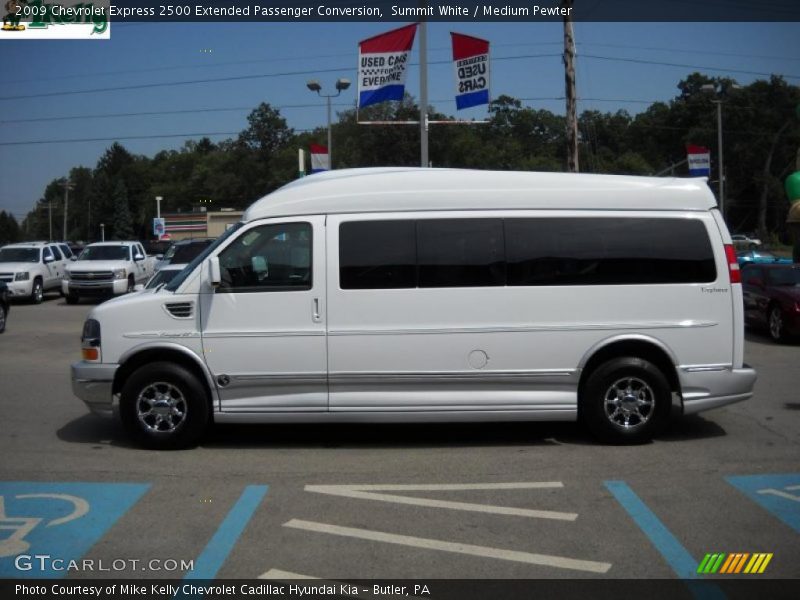 Summit White / Medium Pewter 2009 Chevrolet Express 2500 Extended Passenger Conversion