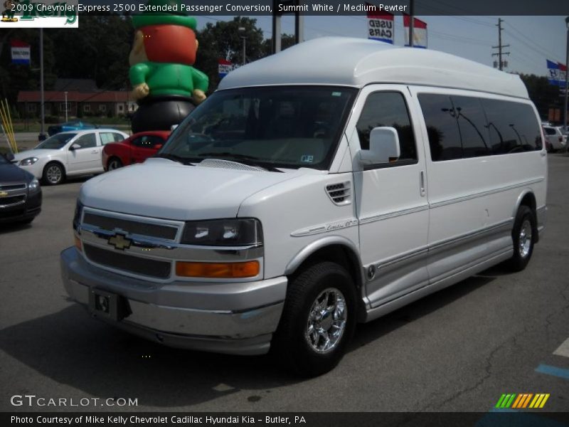 Summit White / Medium Pewter 2009 Chevrolet Express 2500 Extended Passenger Conversion