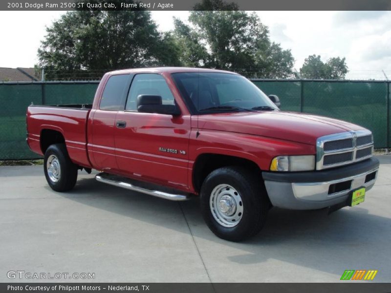 Flame Red / Agate 2001 Dodge Ram 2500 ST Quad Cab