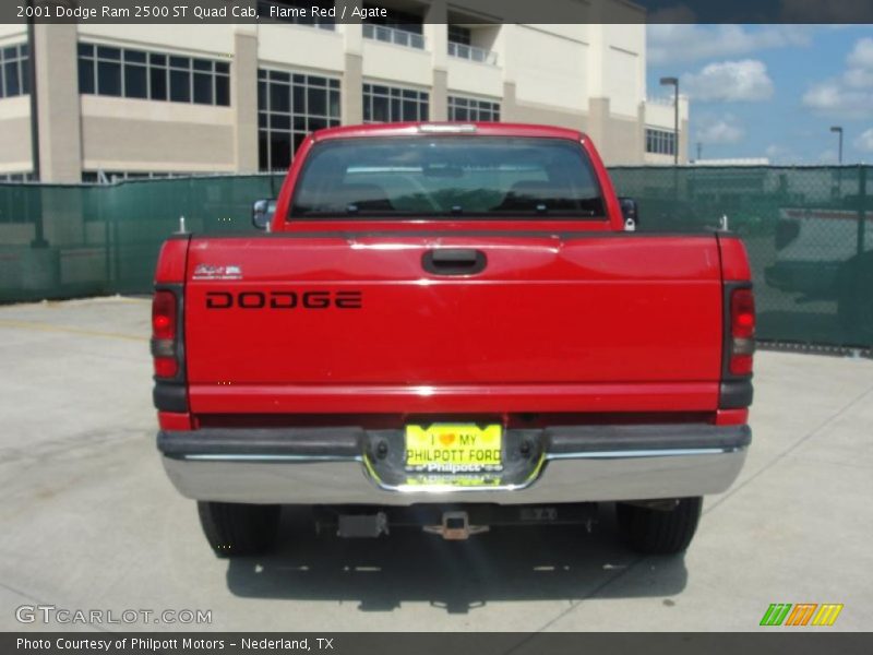 Flame Red / Agate 2001 Dodge Ram 2500 ST Quad Cab