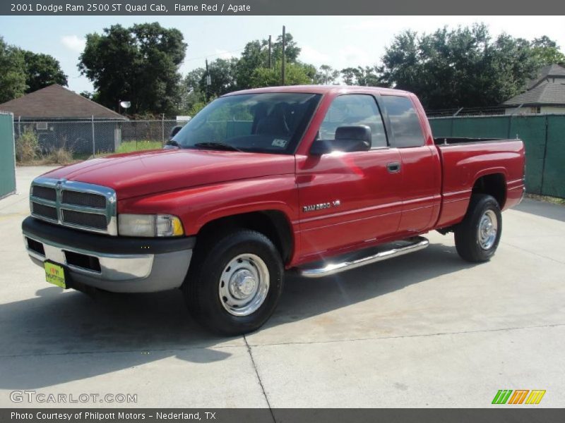Flame Red / Agate 2001 Dodge Ram 2500 ST Quad Cab