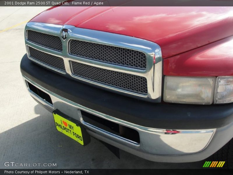 Flame Red / Agate 2001 Dodge Ram 2500 ST Quad Cab