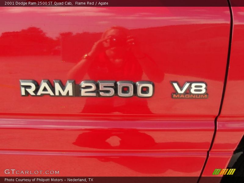Flame Red / Agate 2001 Dodge Ram 2500 ST Quad Cab