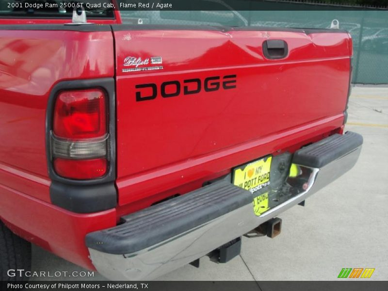 Flame Red / Agate 2001 Dodge Ram 2500 ST Quad Cab
