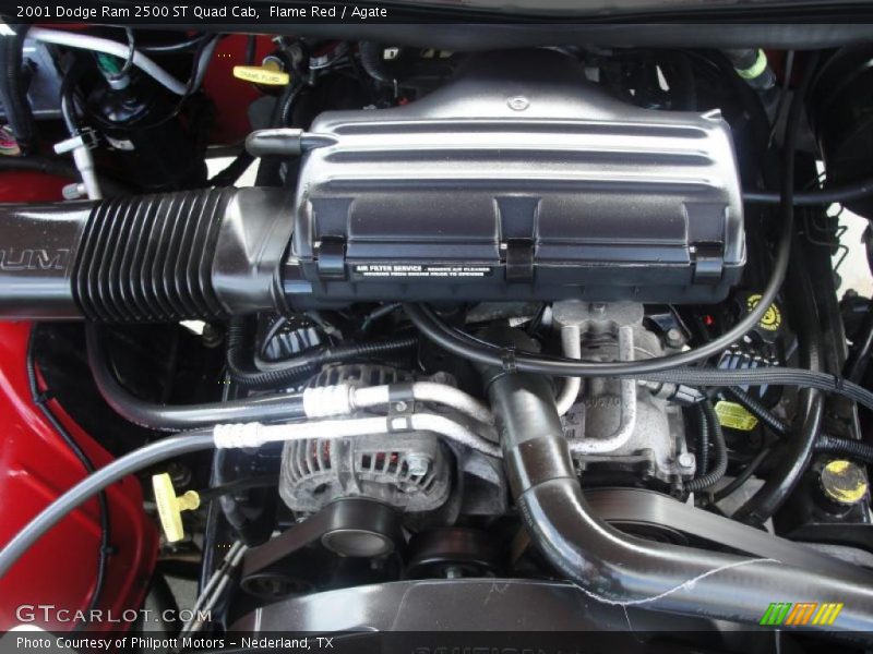 Flame Red / Agate 2001 Dodge Ram 2500 ST Quad Cab