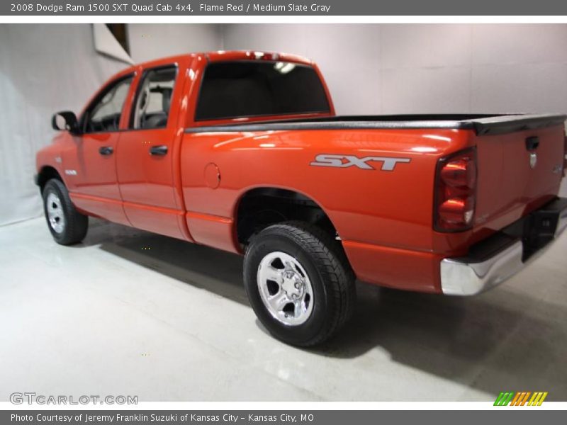 Flame Red / Medium Slate Gray 2008 Dodge Ram 1500 SXT Quad Cab 4x4