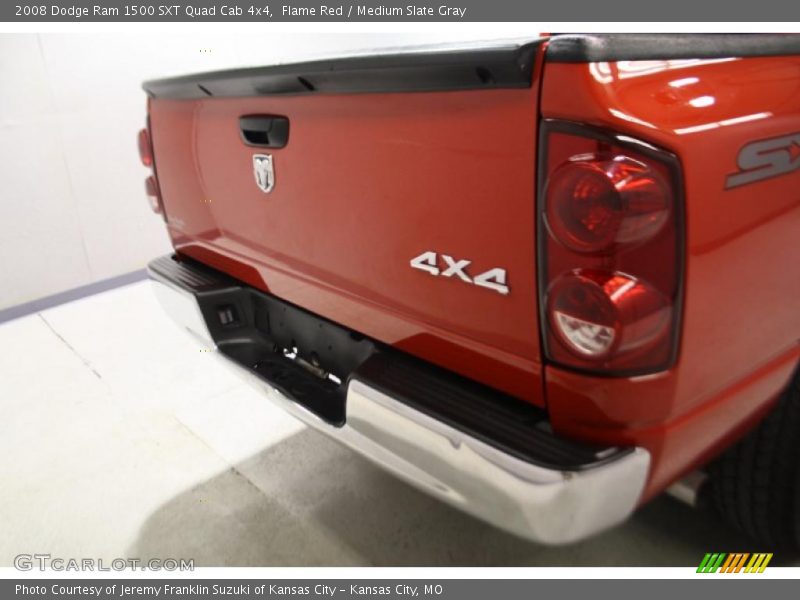 Flame Red / Medium Slate Gray 2008 Dodge Ram 1500 SXT Quad Cab 4x4