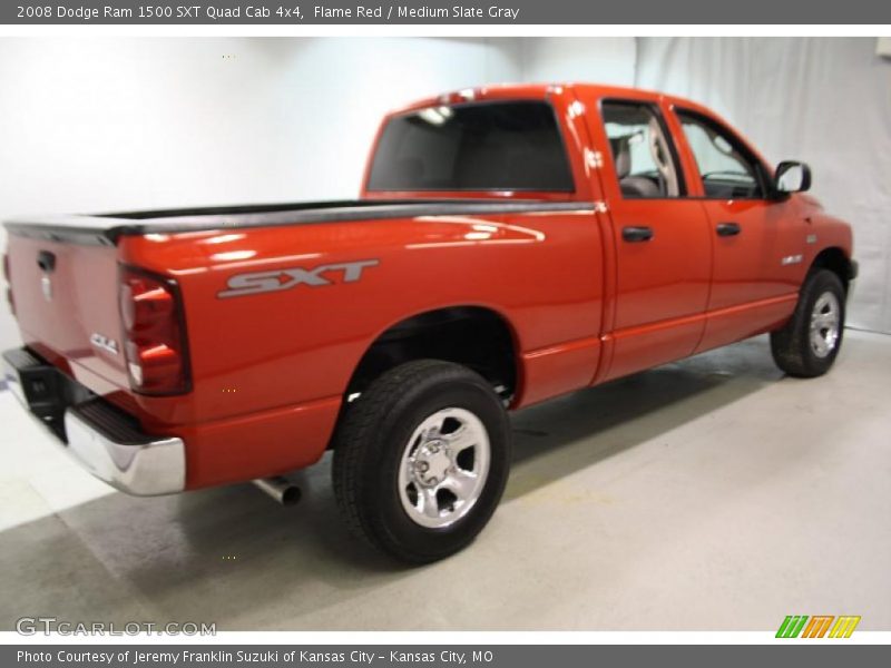 Flame Red / Medium Slate Gray 2008 Dodge Ram 1500 SXT Quad Cab 4x4