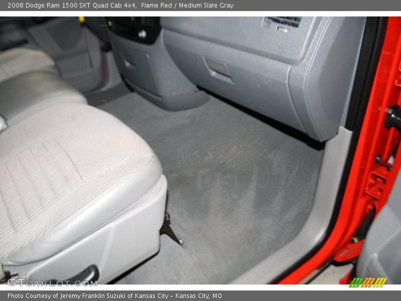 Flame Red / Medium Slate Gray 2008 Dodge Ram 1500 SXT Quad Cab 4x4