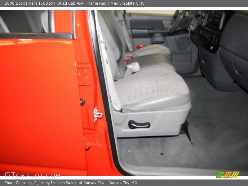 Flame Red / Medium Slate Gray 2008 Dodge Ram 1500 SXT Quad Cab 4x4