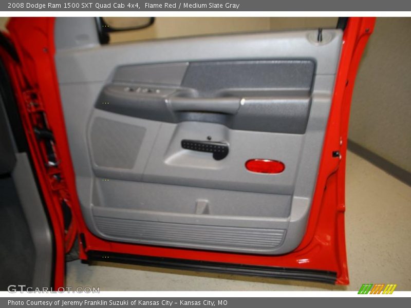 Flame Red / Medium Slate Gray 2008 Dodge Ram 1500 SXT Quad Cab 4x4