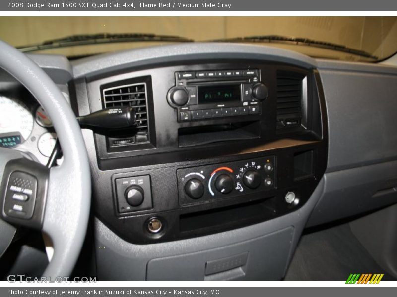 Flame Red / Medium Slate Gray 2008 Dodge Ram 1500 SXT Quad Cab 4x4