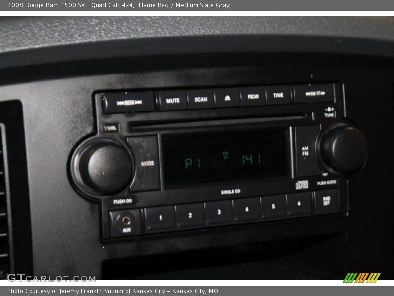 Flame Red / Medium Slate Gray 2008 Dodge Ram 1500 SXT Quad Cab 4x4
