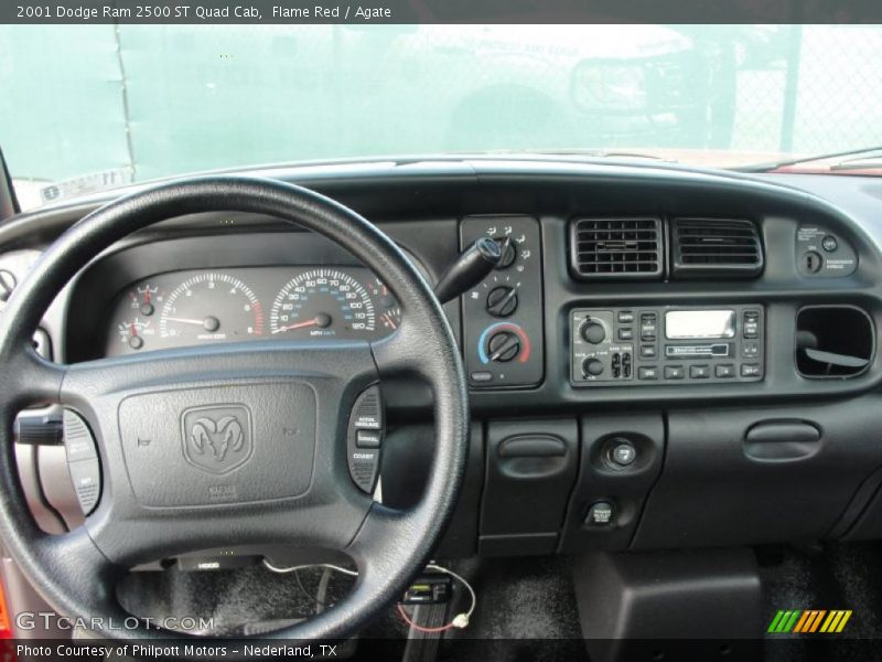 Flame Red / Agate 2001 Dodge Ram 2500 ST Quad Cab