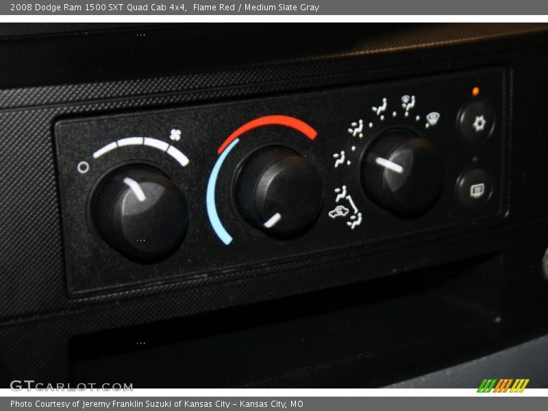 Flame Red / Medium Slate Gray 2008 Dodge Ram 1500 SXT Quad Cab 4x4