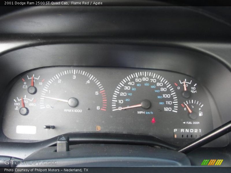 Flame Red / Agate 2001 Dodge Ram 2500 ST Quad Cab