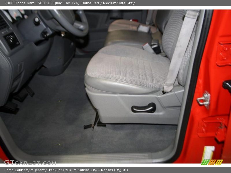 Flame Red / Medium Slate Gray 2008 Dodge Ram 1500 SXT Quad Cab 4x4