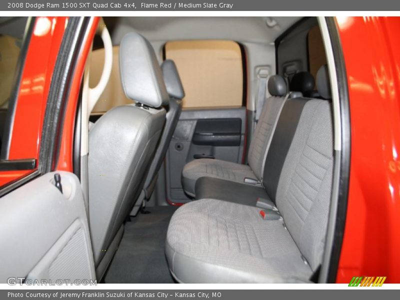 Flame Red / Medium Slate Gray 2008 Dodge Ram 1500 SXT Quad Cab 4x4