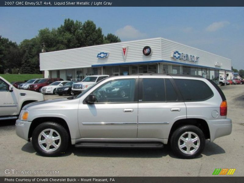 Liquid Silver Metallic / Light Gray 2007 GMC Envoy SLT 4x4